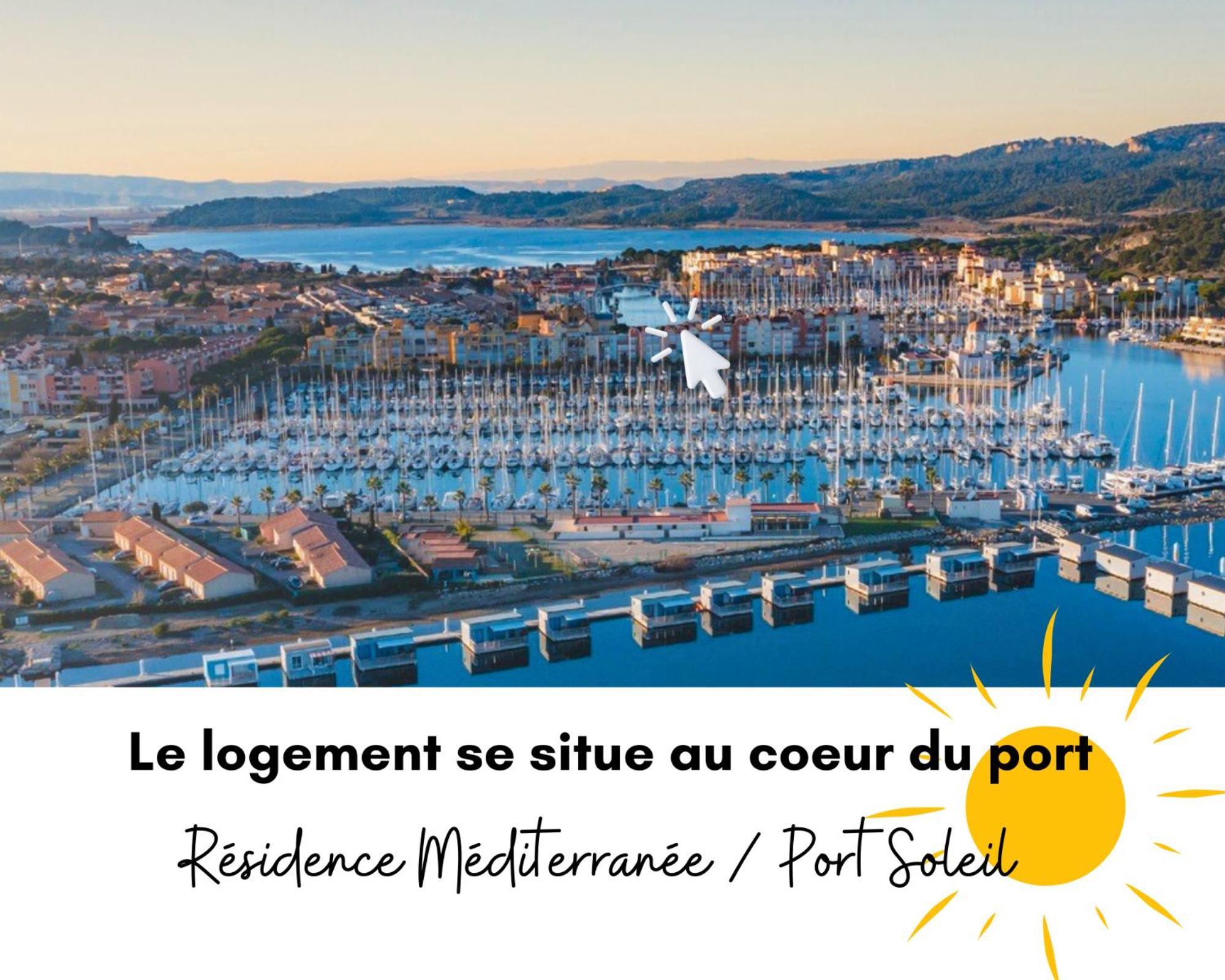 - L'Horizon Bleu - Cocon Romantique Avec Vue Mer Panoramique Gruissan Eksteriør billede
