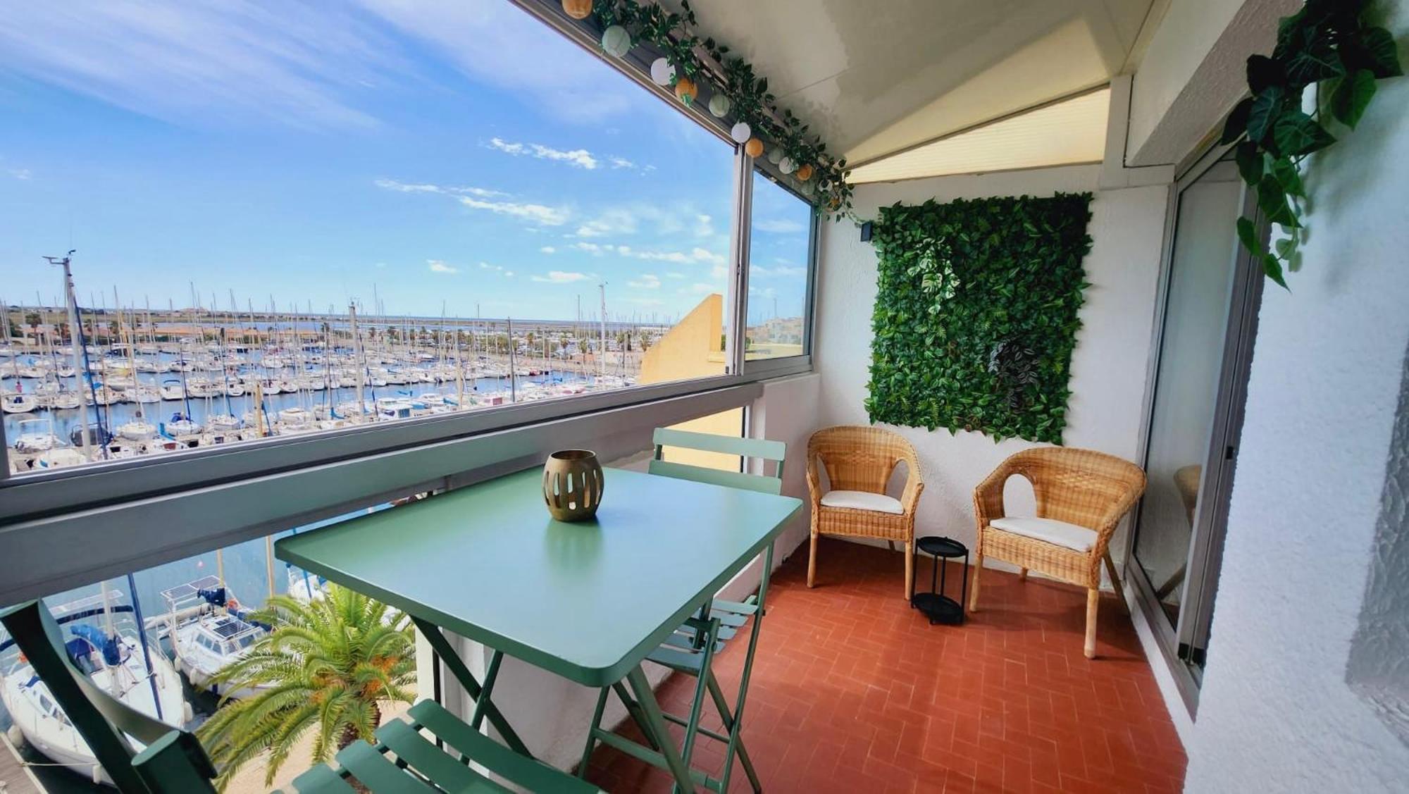 - L'Horizon Bleu - Cocon Romantique Avec Vue Mer Panoramique Gruissan Eksteriør billede