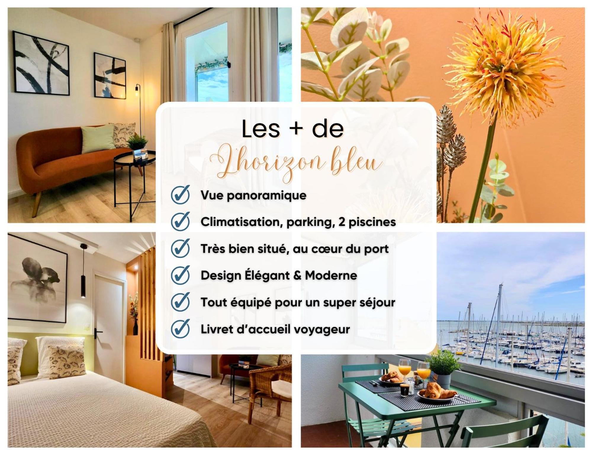- L'Horizon Bleu - Cocon Romantique Avec Vue Mer Panoramique Gruissan Eksteriør billede